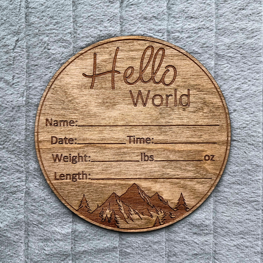 Hello World Announcement Sign