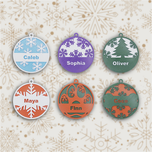 Custom 3D Printed Christmas Ornaments