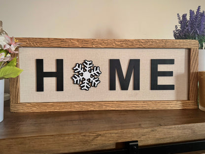 Seasonal HOME Sign