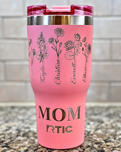 Birth Month Flower Tumbler