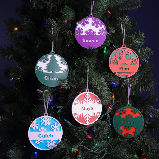 Custom 3D Printed Christmas Ornaments