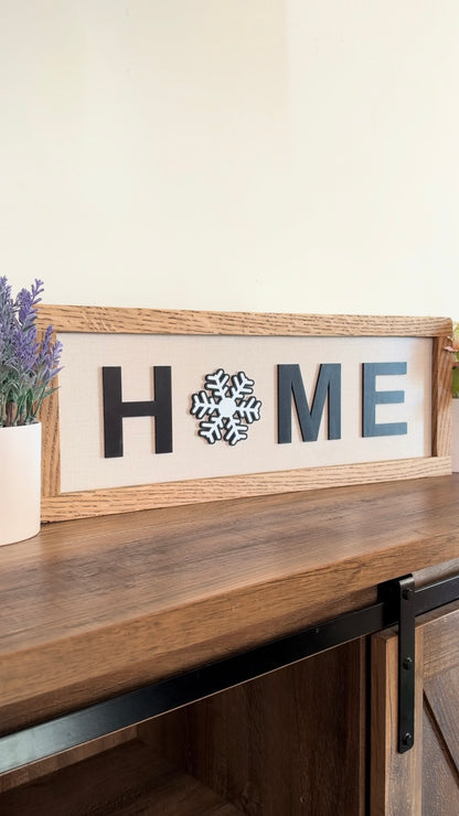 Seasonal HOME Sign